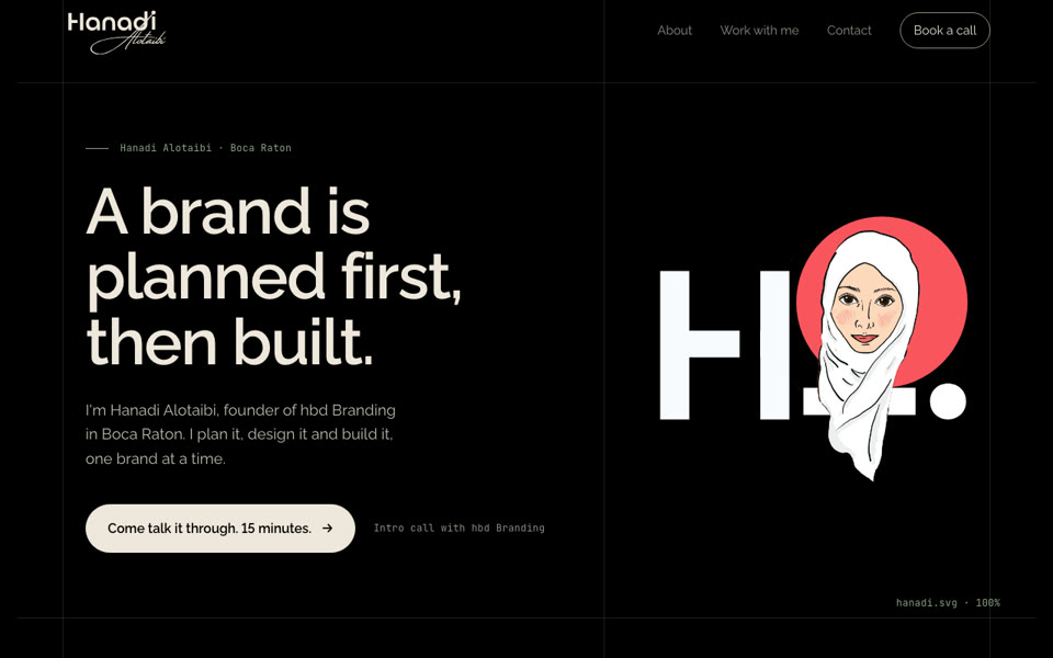 The first draft of this website's home page